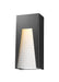 Outdoor Wall Light Z-Lite 561M-BK-SL-FRB-LED Black Silver Millenial 1 Light Outdoor Wall Light Z-Lite