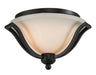 Flush Mount Z-Lite 703F2-MB Matte Black Lagoon 2 Light Flush Mount Z-Lite