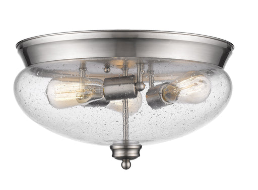Flush Mount Z-Lite 722F3-BN Brushed Nickel Amon 3 Light Flush Mount Z-Lite