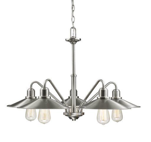Chandelier Z-Lite 613-5-BN Brushed Nickel Casa 5 Light Chandelier Z-Lite