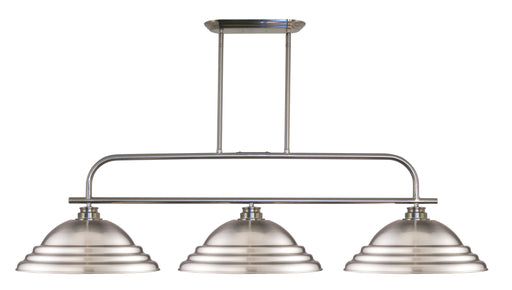 Billiard Z-Lite 437-3BN-SBN Brushed Nickel Annora 3 Light Billiard Z-Lite