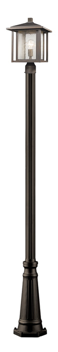 Outdoor Post Mounted Fixture Z-Lite 554PHB-519P-ORB Oil Rubbed Bronze Aspen 1 Light Outdoor Post Mounted Fixture Z-Lite