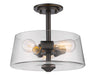Semi Flush Mount Z-Lite 428SF3-OB Olde Bronze Annora 3 Light Semi Flush Mount Z-Lite