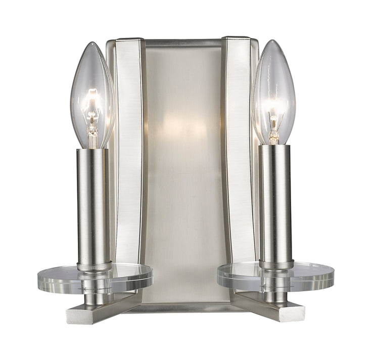 Wall Sconce Z-Lite 2010-2S-BN Brushed Nickel Verona 2 Light Wall Sconce Z-Lite