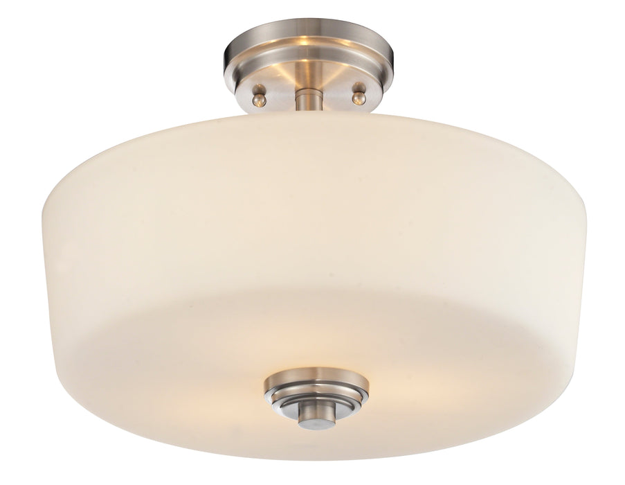 Semi Flush Mount Z-Lite 226SF Brushed Nickel Lamina 3 Light Semi Flush Mount Z-Lite