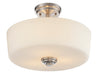 Semi Flush Mount Z-Lite 226SF Brushed Nickel Lamina 3 Light Semi Flush Mount Z-Lite