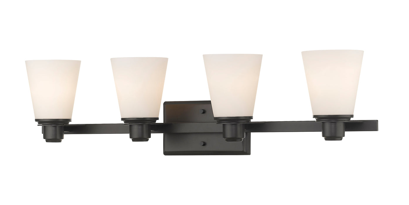 Vanity Light Z-Lite 7001-4V-BRZ Bronze Kayla 4 Light Vanity Z-Lite