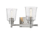 Vanity Light Z-Lite 464-2V-BN Brushed Nickel Bohin 2 Light Vanity Z-Lite