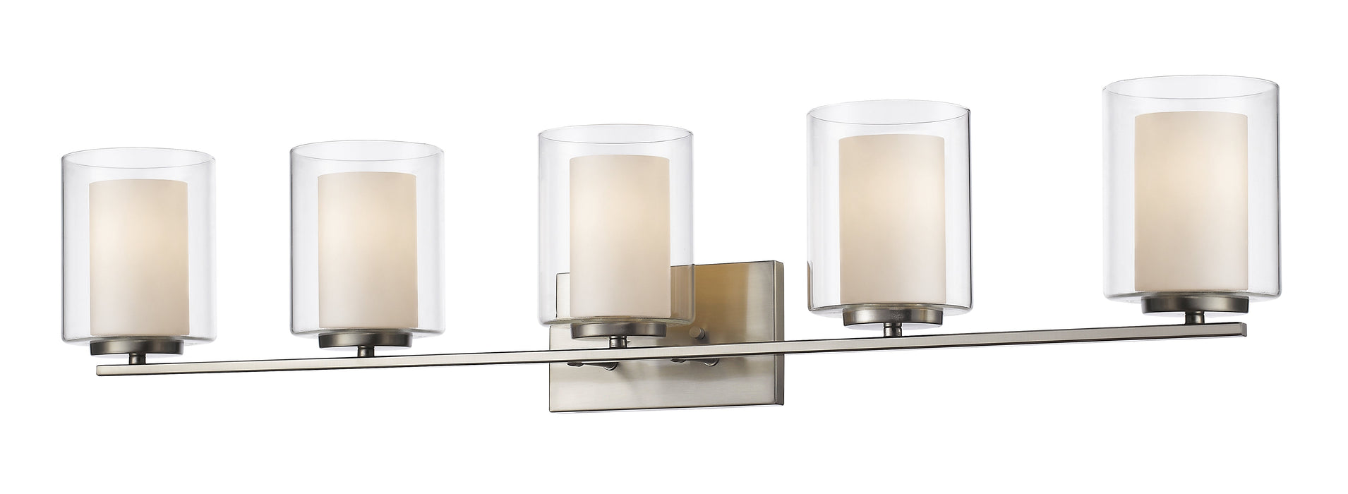 Vanity Light Z-Lite 426-5V-BN Brushed Nickel Willow 5 Light Vanity Z-Lite