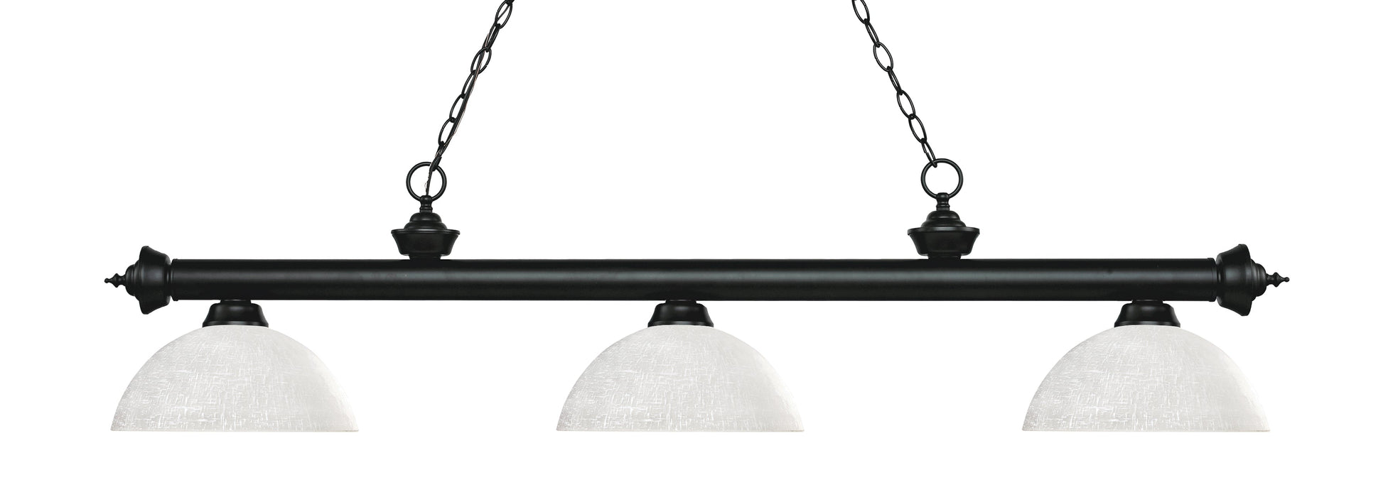 Billiard Z-Lite 200-3MB-DWL14 Matte Black Riviera 3 Light Billiard Z-Lite