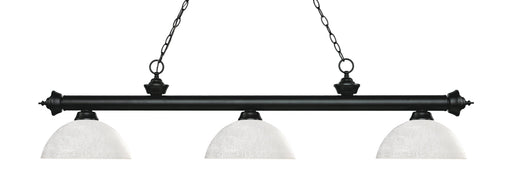Billiard Z-Lite 200-3MB-DWL14 Matte Black Riviera 3 Light Billiard Z-Lite