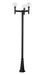 Outdoor Post Mounted Fixture Z-Lite 599MP3-519P-BK Black Laurent 3 Light Outdoor Post Mounted Fixture Z-Lite