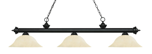Billiard Z-Lite 200-3MB-GM16 Matte Black Riviera 3 Light Billiard Z-Lite