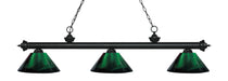 Billiard Z-Lite 200-3MB-ARG Matte Black Riviera 3 Light Billiard Z-Lite
