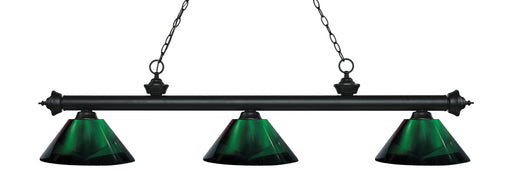 Billiard Z-Lite 200-3MB-ARG Matte Black Riviera 3 Light Billiard Z-Lite