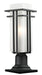 Outdoor Pier Mounted Fixture Z-Lite 549PHMR-533PM-BK Black Abbey 1 Light Outdoor Pier Mounted Fixture Z-Lite