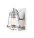 Wall Sconce Z-Lite 444-1S-BN Brushed Nickel Mariner 1 Light Wall Sconce Z-Lite