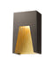 Outdoor Wall Light Z-Lite 561S-DBZ-GD-CSL-LED Bronze Gold Millenial 1 Light Outdoor Wall Light Z-Lite