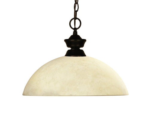 Pendant Z-Lite 100701BRZ-DGM14 Bronze Challenger/Riviera Bronze 1 Light Pendant Z-Lite