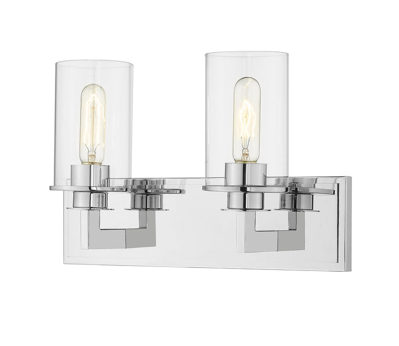 Vanity Light Z-Lite 462-2V-CH Chrome Savannah 2 Light Vanity Z-Lite