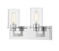 Vanity Light Z-Lite 462-2V-CH Chrome Savannah 2 Light Vanity Z-Lite