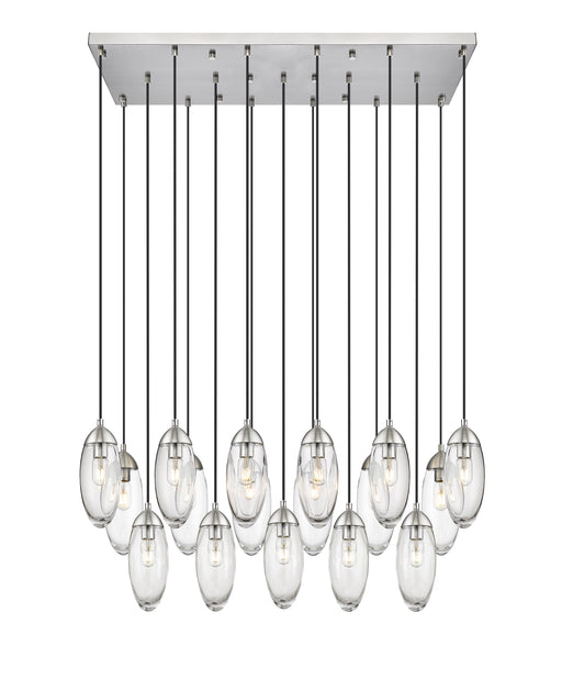 Linear Chandelier Z-Lite 651P-17L-BN Brushed Nickel Arden 17 Light Linear Chandelier Z-Lite