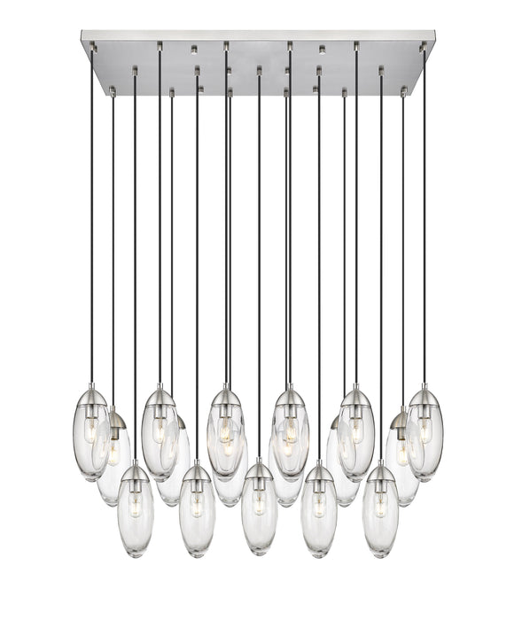 Linear Chandelier Z-Lite 651P-17L-BN Brushed Nickel Arden 17 Light Linear Chandelier Z-Lite