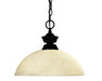 Pendant Z-Lite 100701MB-DGM14 Matte Black Windsor 1 Light Pendant Z-Lite