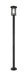 Outdoor Post Mounted Fixture Z-Lite 570PHB-567P-BK Black Jordan 1 Light Outdoor Post Mounted Fixture Z-Lite