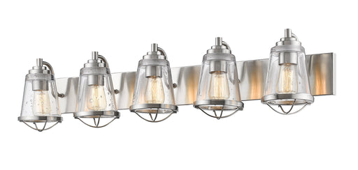 Vanity Light Z-Lite 444-5V-BN Brushed Nickel Mariner 5 Light Vanity Z-Lite