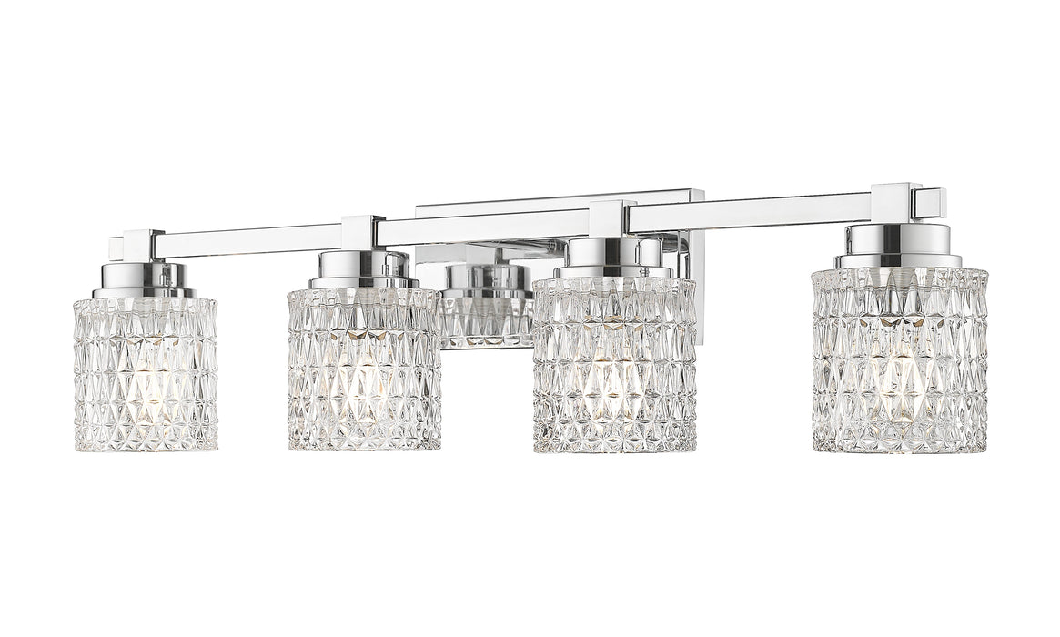 Vanity Light Z-Lite 6101-4V-CH Chrome Jacqueline 4 Light Vanity Z-Lite
