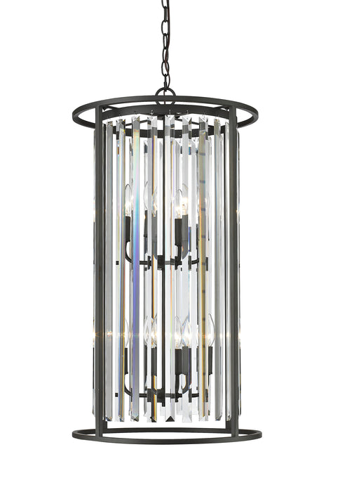 Chandelier Z-Lite 439-8BRZ Bronze Monarch 8 Light Chandelier Z-Lite