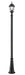 Outdoor Post Mounted Fixture Z-Lite 522PHM-519P-BK Black Wakefield 1 Light Outdoor Post Mounted Fixture Z-Lite