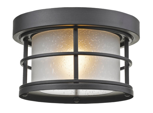 Outdoor Flush Mount Z-Lite 556F-BK Black Exterior Additions 1 Light Outdoor Flush Mount Z-Lite