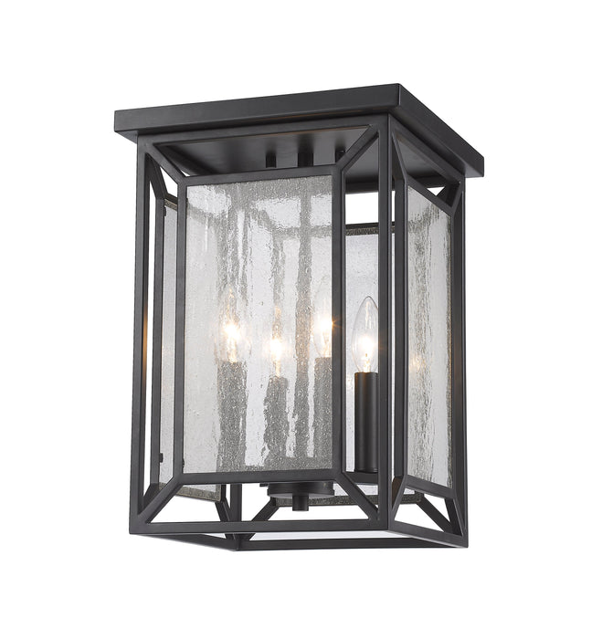 Flush Mount Z-Lite 6005F-BRZ Bronze Braum 4 Light Flush Mount Z-Lite