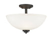 Semi Flush Mount Z-Lite 443SF-BRZ Bronze Ashton 3 Light Semi Flush Mount Z-Lite