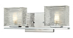 Vanity Light Z-Lite 3025-2V Chrome Jaol 2 Light Vanity Z-Lite