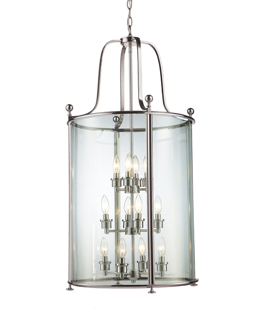 Chandelier Z-Lite 191-12 Brushed Nickel Wyndham 12 Light Chandelier Z-Lite