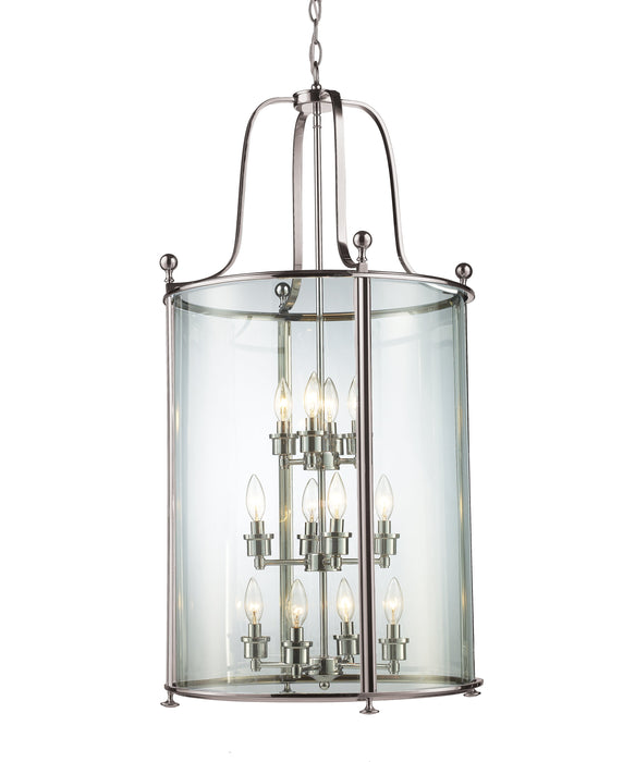 Chandelier Z-Lite 191-12 Brushed Nickel Wyndham 12 Light Chandelier Z-Lite
