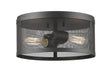 Flush Mount Z-Lite 331F12-BRZ Bronze Meshsmith 2 Light Flush Mount Z-Lite