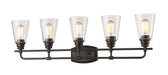 Vanity Light Z-Lite 428-5V-OB Olde Bronze Annora 5 Light Vanity Z-Lite