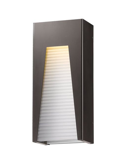Outdoor Wall Light Z-Lite 561B-DBZ-SL-FRB-LED Bronze Silver Millenial 1 Light Outdoor Wall Light Z-Lite