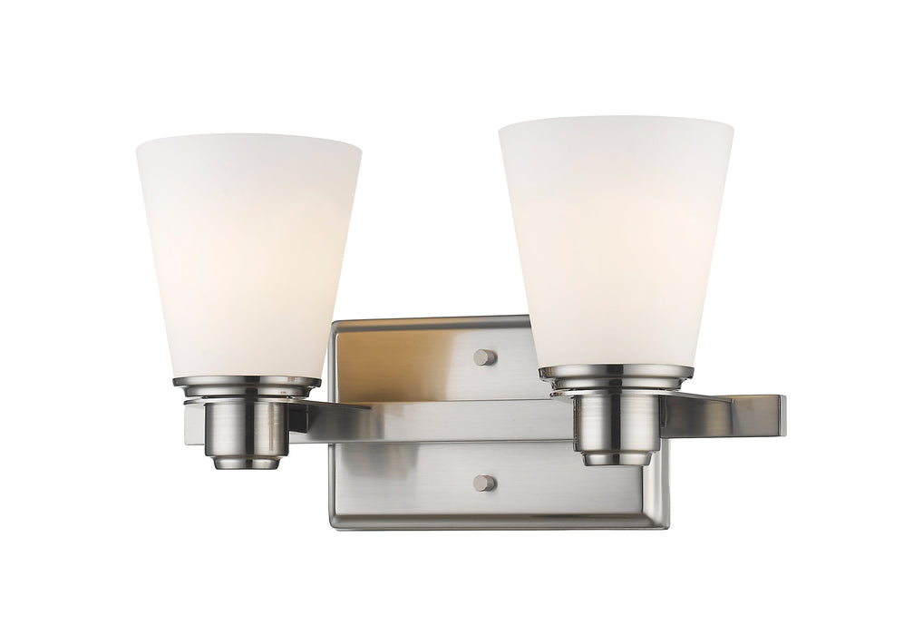 Vanity Light Z-Lite 7001-2V-BN Brushed Nickel Kayla 2 Light Vanity Z-Lite