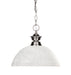 Pendant Z-Lite 100701BN-DWL14 Brushed Nickel Shark 1 Light Pendant Z-Lite