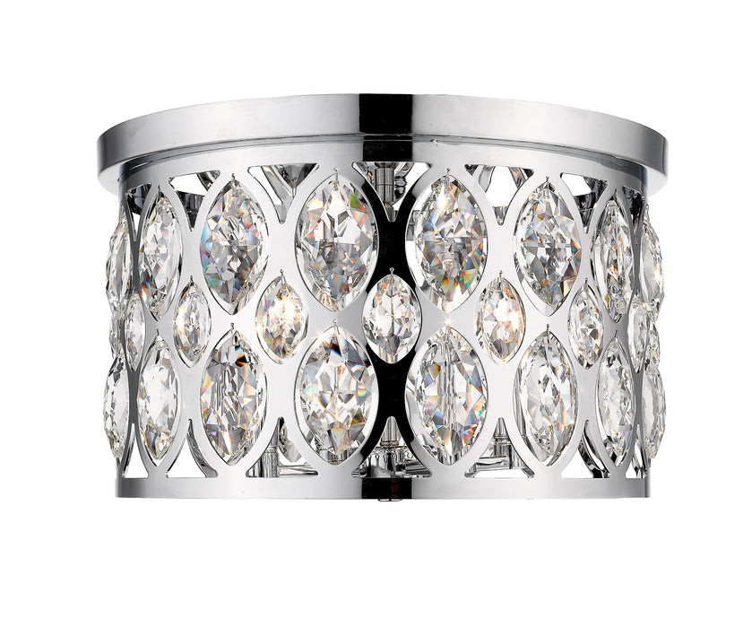 Flush Mount Z-Lite 6010F15CH Chrome Dealey 4 Light Flush Mount Z-Lite
