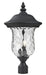 Outdoor Post Mount Fixture Z-Lite 533PHM-BK Black Armstrong 2 Light Outdoor Post Mount Fixture Z-Lite