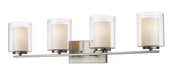 Vanity Light Z-Lite 426-4V-BN Brushed Nickel Willow 4 Light Vanity Z-Lite