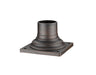 Outdoor Posts + Hardware Z-Lite 533PM-RBRZ Bronze Pier Mounts Light Outdoor Posts + Hardware Z-Lite
