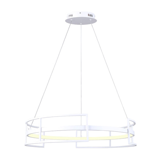 LED Chandelier Canarm LCH231A24WH Amora LED Chandelier in White Canarm
