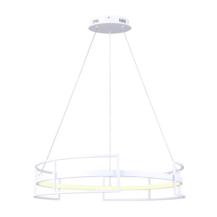LED Chandelier Canarm LCH231A24WH Amora LED Chandelier in White Canarm